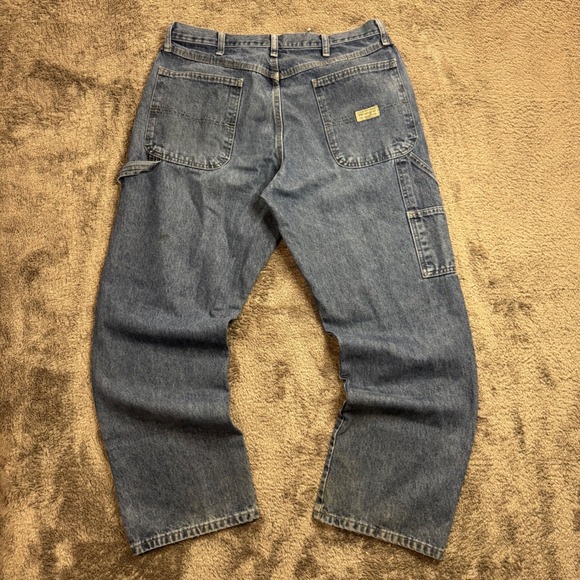 Wrangler Other - Wrangler Mens Carpenter Jeans 34x30 Medium Wash Denim Utility Work Pants 94LSWDV